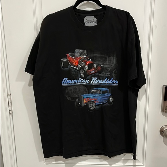 Vintage Black Automotive Graphic Short Sleeve Tee - Picture 1 of 3